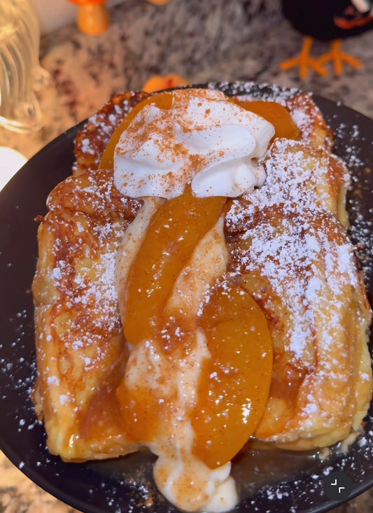 Peach Cobbler French Toast🍑